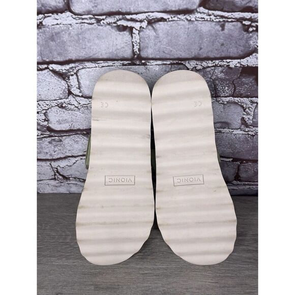 Vionic Brandie Mint Green Double Strap Slide Vegan Sandals Women’s Sz 8M US/39EU - Picture 16 of 16